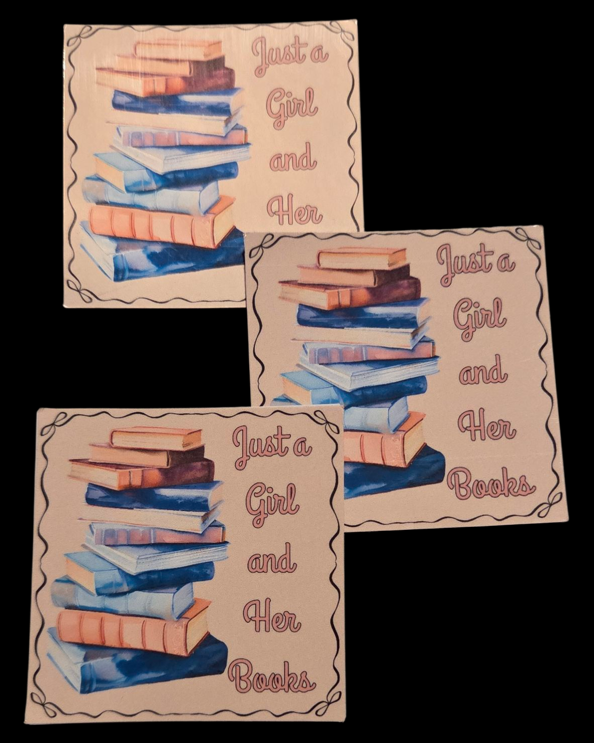Just a Girl and Her Books Sticker