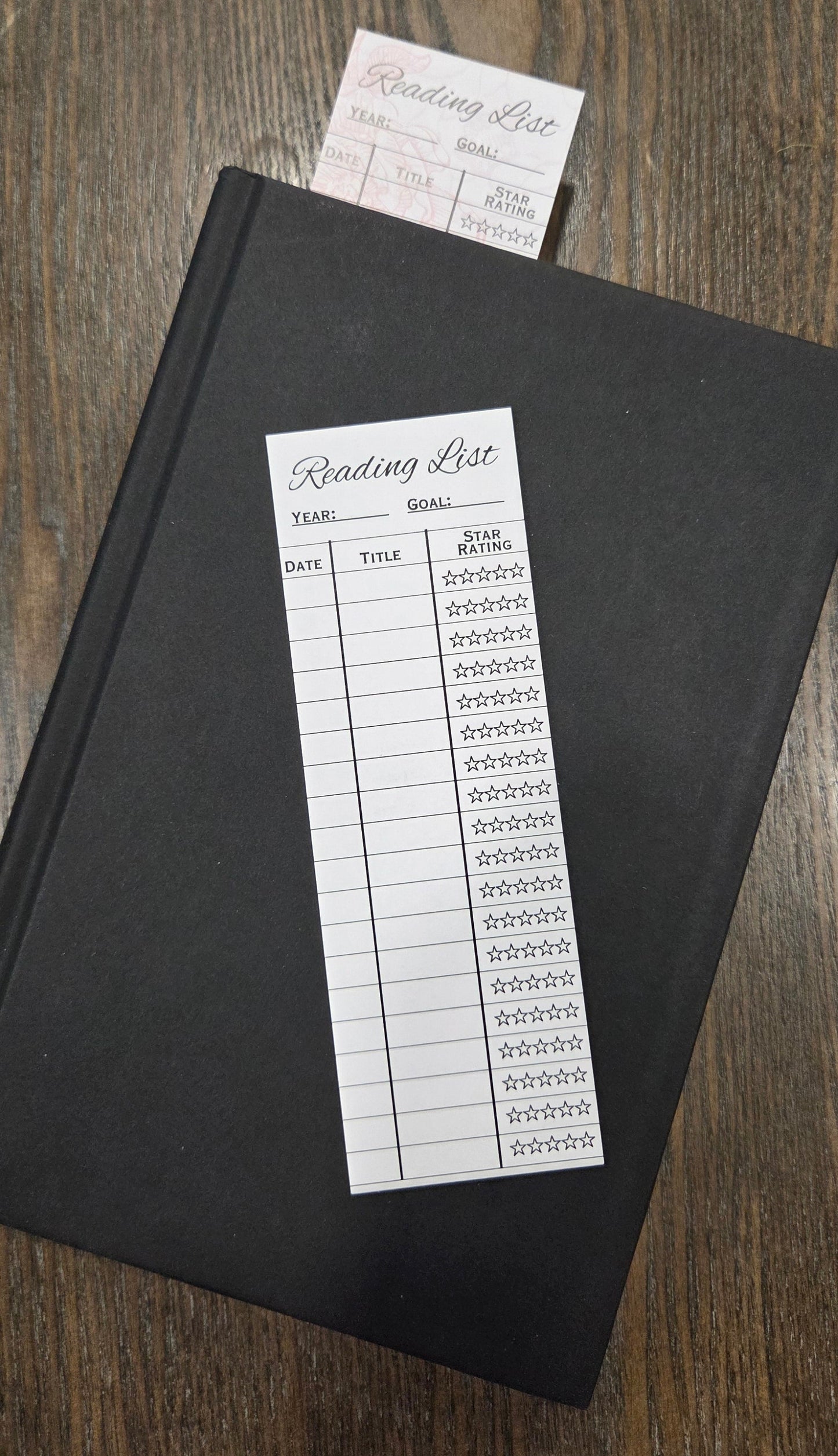 Reading Tracker Bookmarks