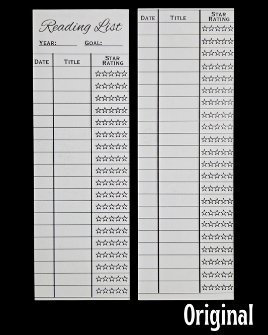 Digital Reading Tracker Bookmarks